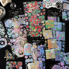 12 Sheets 'Floral Nature' Waterproof Stickers for Crafts Scrapbooking