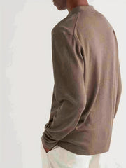 Knitted Cross Print Sweater Men's Warm V Neck Pullover For Fall Winter