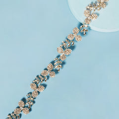 Golden Crystal Tiara Rhinestone Bridal Headband