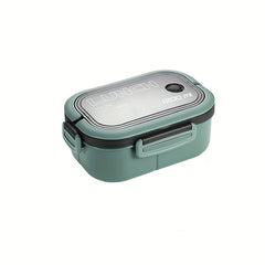 PP Plastic Lunch Box Microwaveable Double layer Compartment Lunch Box