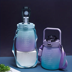 1300ml Gradient Water Cup With Handle Leakproof Large Capacity