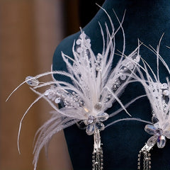 Rhinestone Fascinator Wedding Party Bridal Headpiece