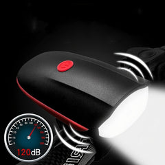 Waterproof USB Rechargeable Bike Lights LED Headlight Horn Bell Front Back Light