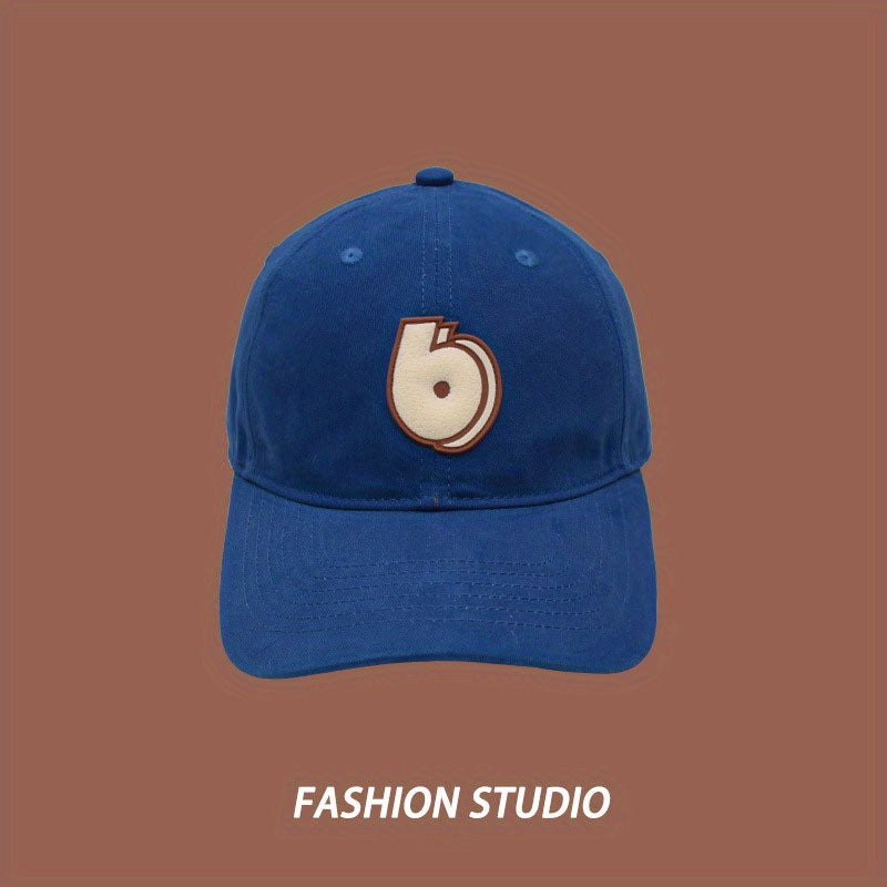 Retro Soft Top Hip Hop Cartoon Digital Baseball Cap Hand Wash Dry Clean
