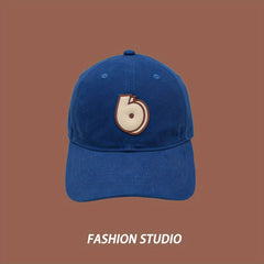 Retro Soft Top Hip Hop Cartoon Digital Baseball Cap Hand Wash Dry Clean