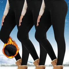 3pcs High Waist Fleece Lined Yoga Leggings Slim Fit Workout Pants