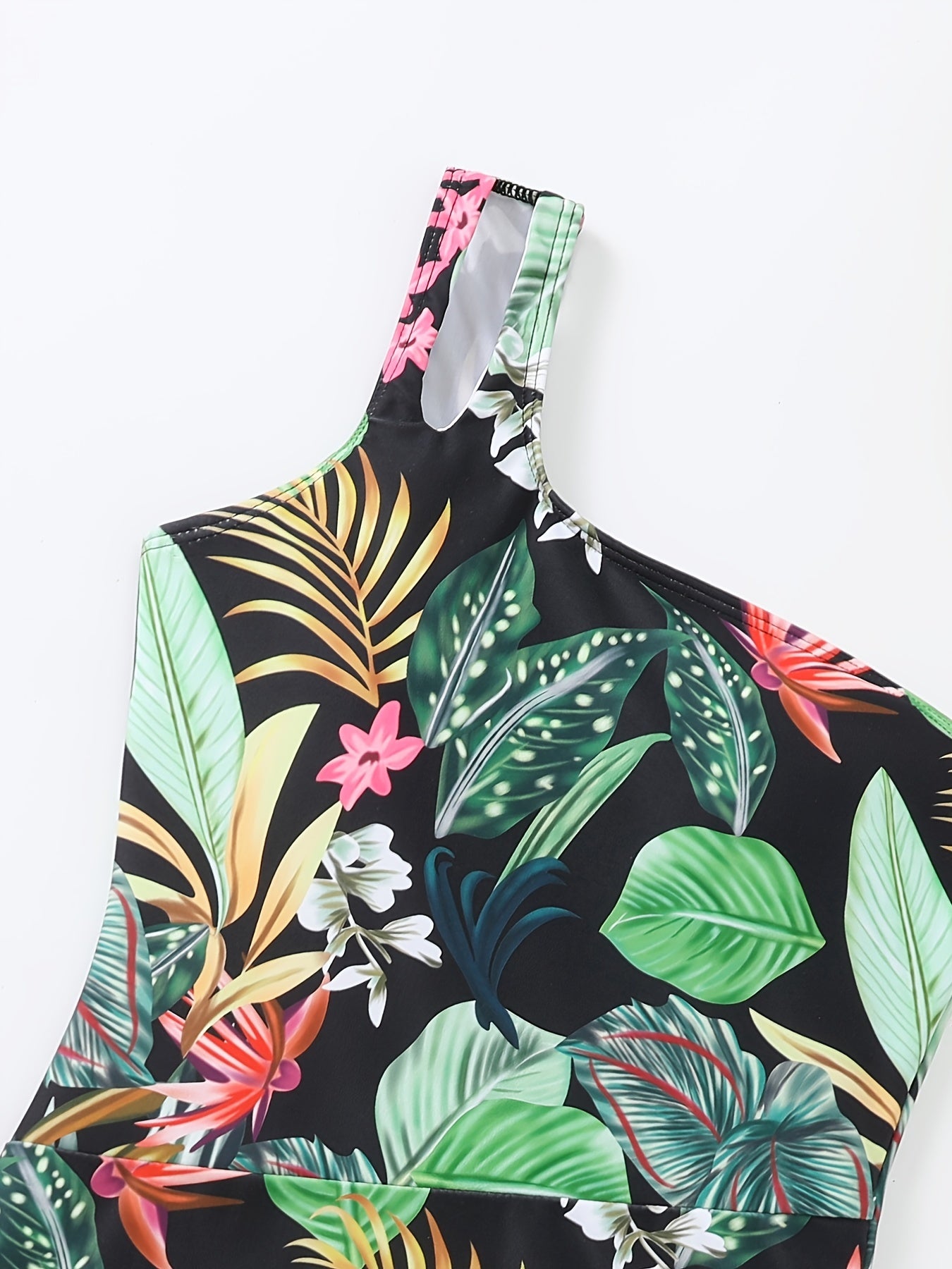 Kids' Flower Print Swimsuit Quick Drying Swimwear for Pool