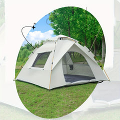 Outdoor Camping Tent 2 Doors 2 Windows Sun Protection Top Cover