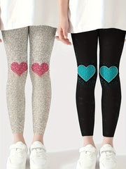 2 Pack Girls Thick Leggings Set for Winter Gift