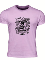 Men's Skull Graphic T-Shirt for Summer