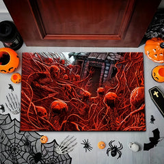 Halloween Entrance Floor Mat, Room Decor, Dirty Resistant, Machine Washable, 40"