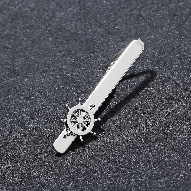 Nautical Boat Rudder Tie Clip for Men