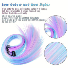 2pcs Girls Gradient Wig Women s Hanging Ear Mixed Wig...
