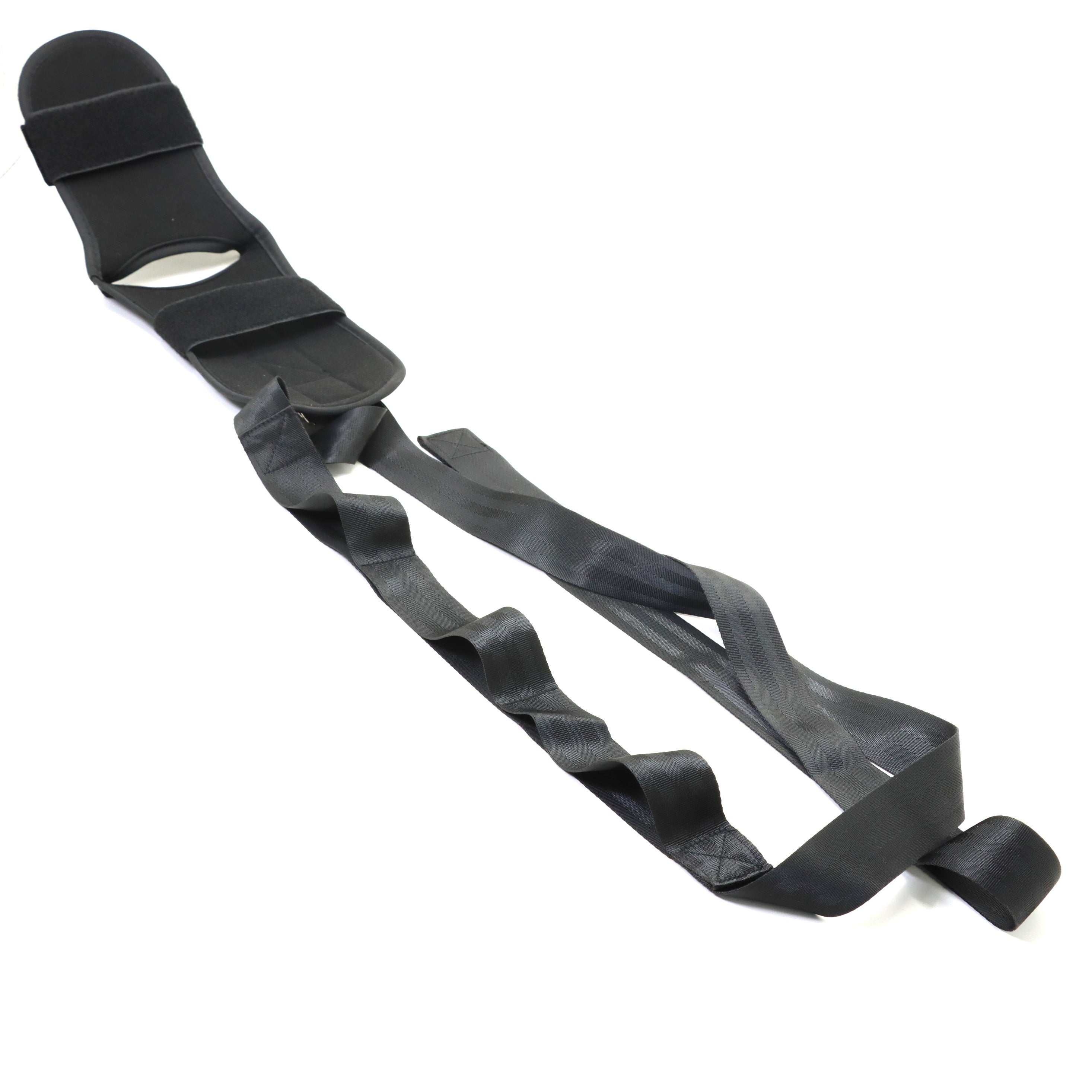 Yoga Stretching Band with Segmented Adjustment for Leg and Foot Stretching