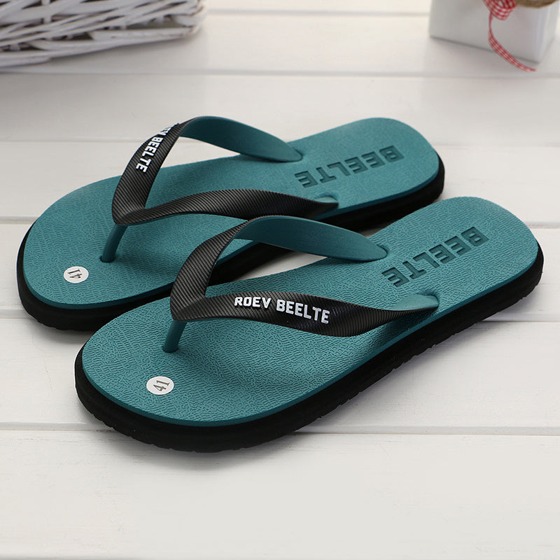 Men's PVC Flip Flops Slip On Anti skid Quick Drying Slides Slippers