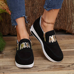 Women's Slip On Low Top Walking Shoes Thick Bottom Casual Sneakers