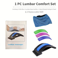 Adjustable Magnetic Back Stretcher with Cooling Sports Towel