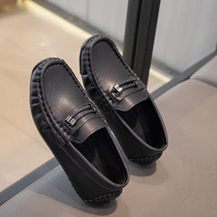 Boys Slip On Loafer Shoes Lightweight Non Slip Flat Shoes