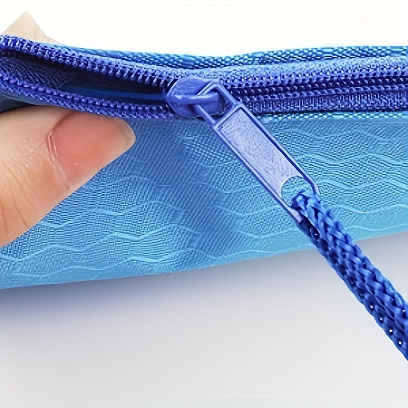 24 Pcs A6 Size Zipper Pouch Pencil Storage Bags in 12 Colors