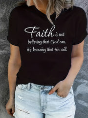 Letter Graphic Sports T-shirt Women's Activewear