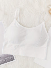3pcs Solid Sports Bras Comfy & Breathable Yoga Workout Bra
