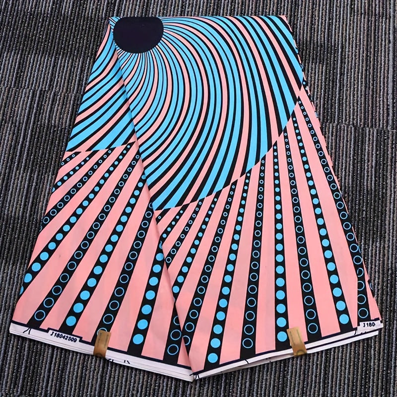 5 49meter Polyester Batik Printed Cloth African Clothing Women's Dress Fabric