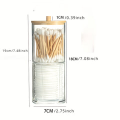Cotton Swab Makeup Pad Storage Jar Bathroom Accessories