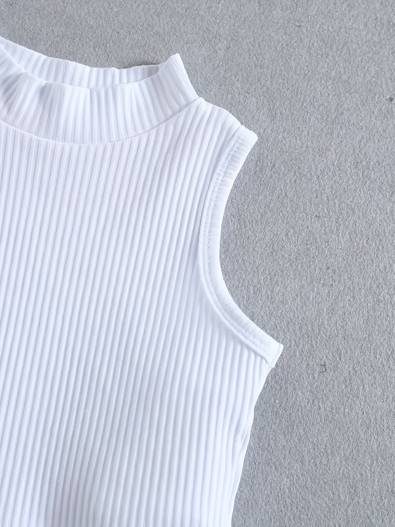 Girl's Ribbed Tank Top & Belted Pants Set for Summer