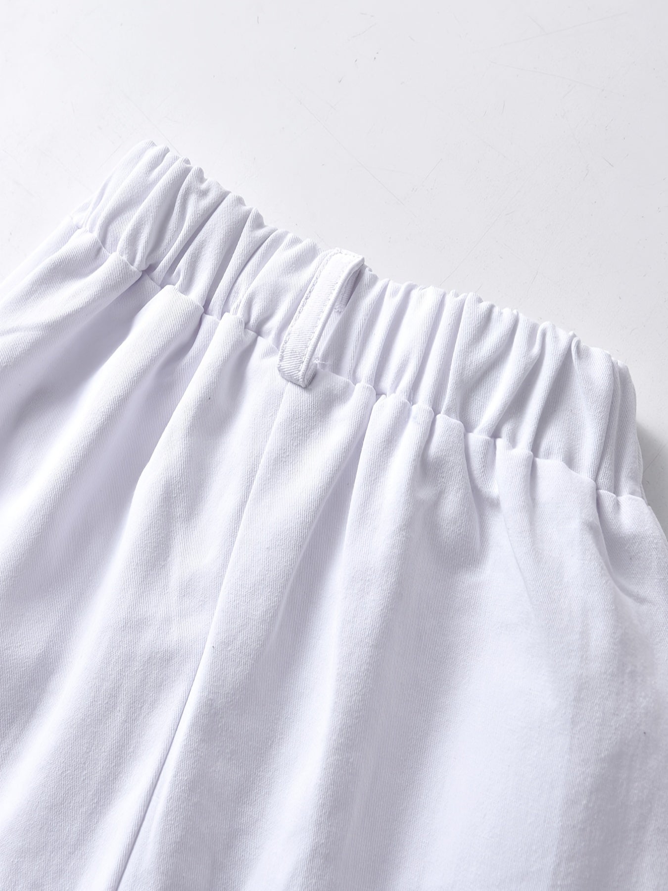 Toddler Boys Embroidered Belted Suit Pants