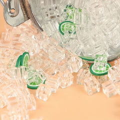 Dollhouse Accessories Pretend Play Bar Set Green Champagne Bottle & Ice Bucket