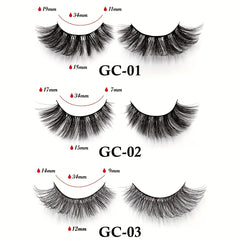 10 Pairs 3D Multilayer False Eyelashes Natural Cross Grafting Lashes