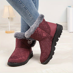 Women's Non-Slip Thickened Snow Boots - Warm & Lightweight