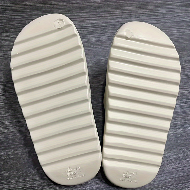 Flag Pattern Open Toe Breathable Slides Soft Sole Slippers