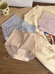 5pcs Seamless Scallop Trim Briefs Women's Lingerie & Underwear