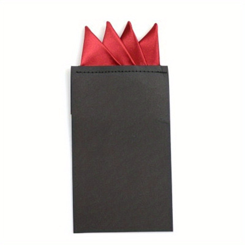 Men's Pocket Scarf Business Accessory Solid Square Handkerchief