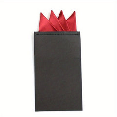 Men's Pocket Scarf Business Accessory Solid Square Handkerchief