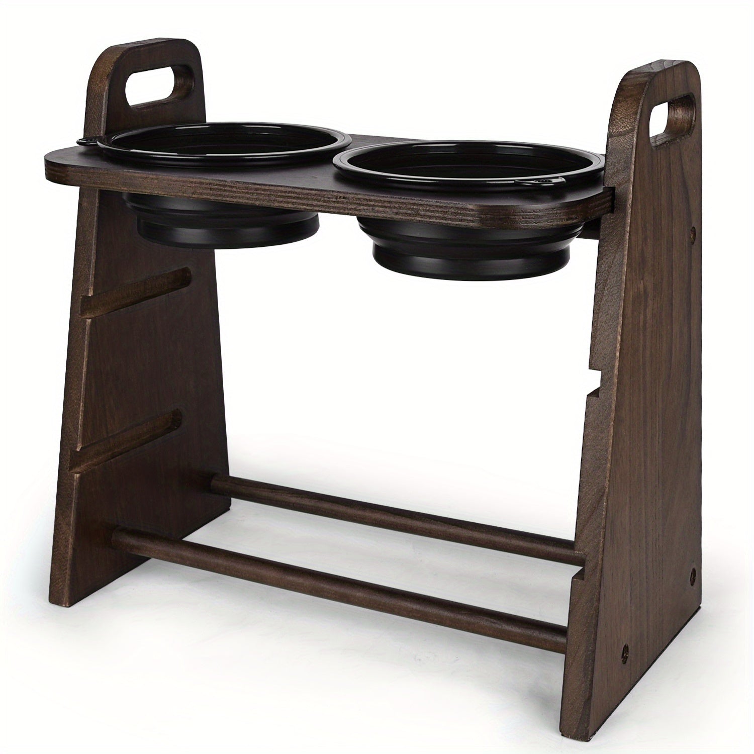Wooden Dog Bowl Stand for Small & Medium Pets