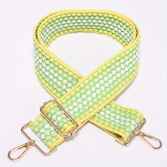 Colorblock Pattern Bag Strap Lightweight Adjustable Travel Accessories