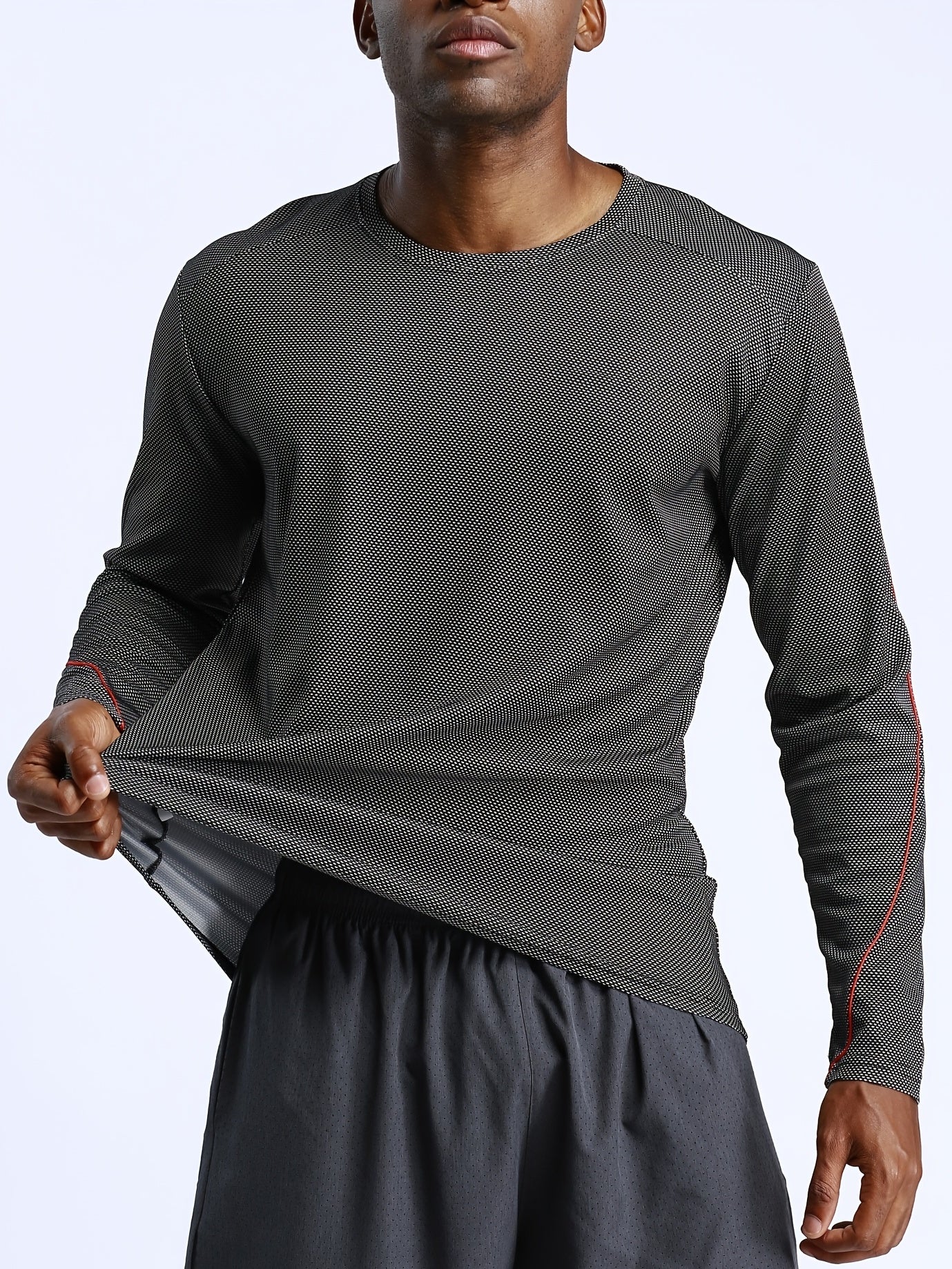 Men's Quick Dry Long Sleeve Sports Shirt for Outdoor Activities