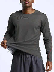 Men's Quick Dry Long Sleeve Sports Shirt for Outdoor Activities