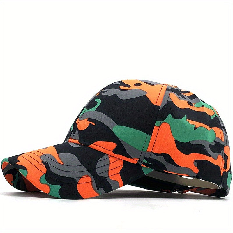 Summer Camo Tactical Baseball Cap with Embroidery for Fishing