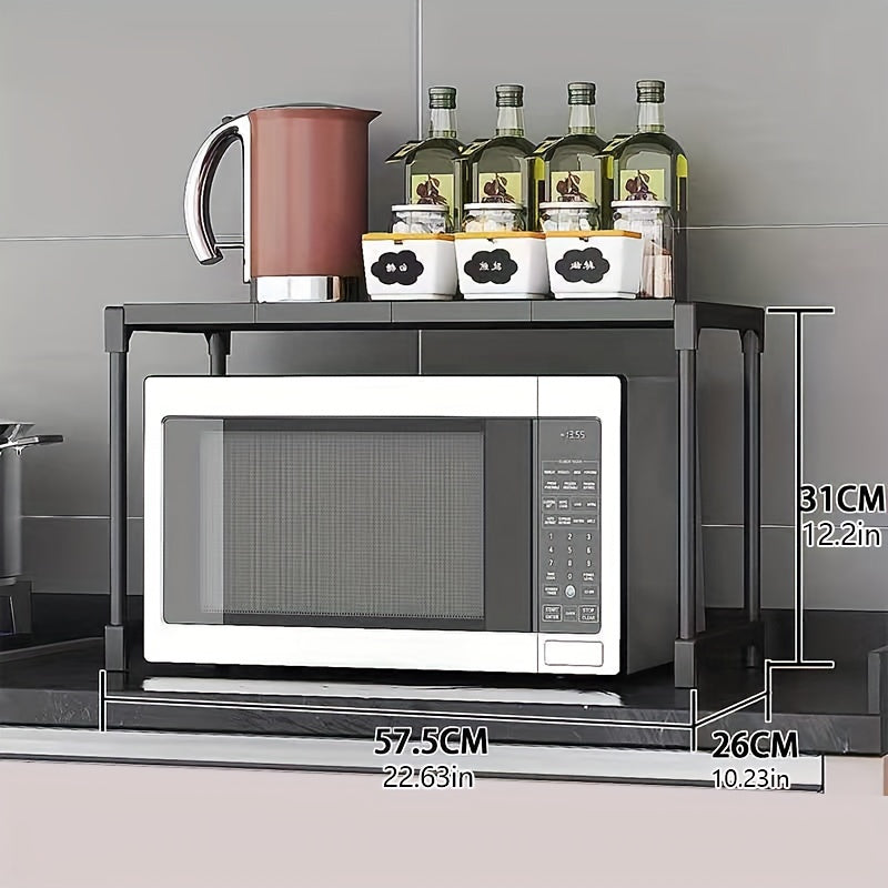 2 3 Layer Microwave Oven Rack Kitchen Storage Rack Spice Box Storage Rack