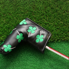 Stylish Shamrock Pattern Golf Putter Cover