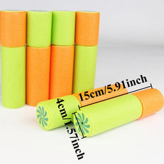 4pcs Leakproof Foam Water Sprayers No Electricity Needed Orange & Green