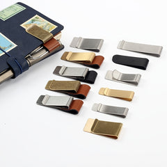 Retro Pen Clip Notebook Accessory Office Supply Stationery Bill Clip 5.1x0.78in