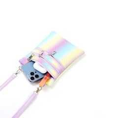 Girls Mini Quilted Crossbody Bag Waterproof Shoulder Bag Coin Purse Wallet