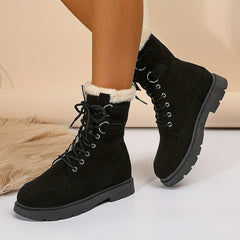 Women's Winter Snow Boots Lace Up High Top Hiking Boots
