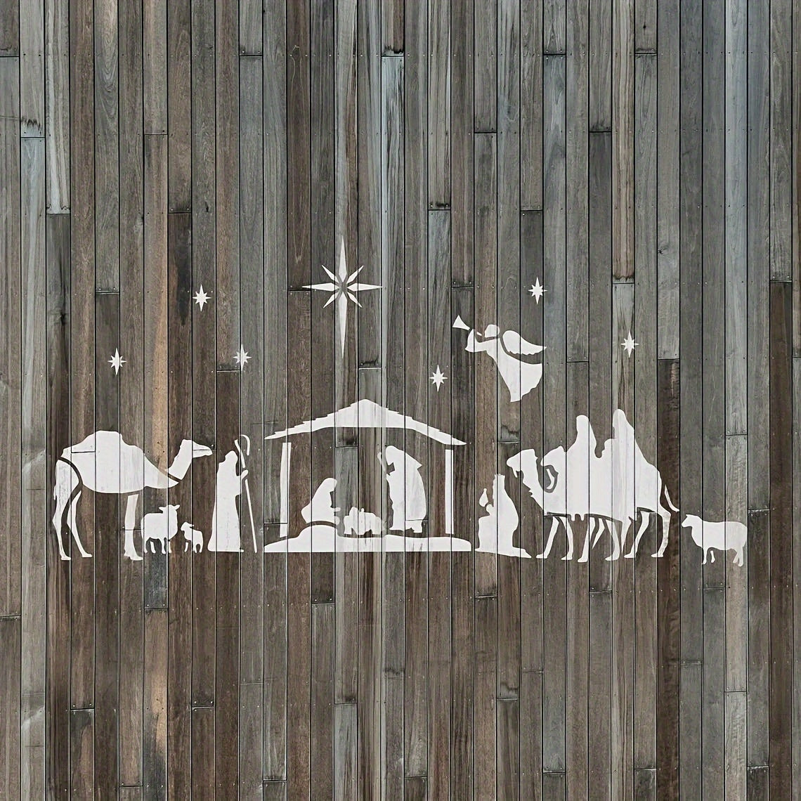 Plastic Nativity Of Jesus Stencil Christmas Drawing Template
