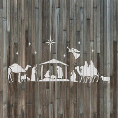 Plastic Nativity Of Jesus Stencil Christmas Drawing Template