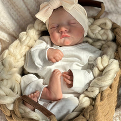 19 Inch Soft Reborn Doll 3D Skin Visible Veins Hand Painted Hair